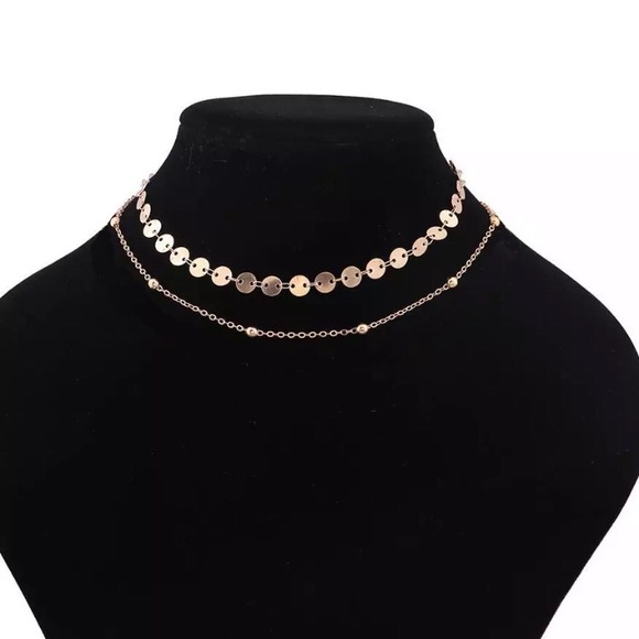 ⚜️[𝟯/$𝟭𝟴]⚜️2 Layered Gold Delicate Necklace NEW - Picture 5 of 9